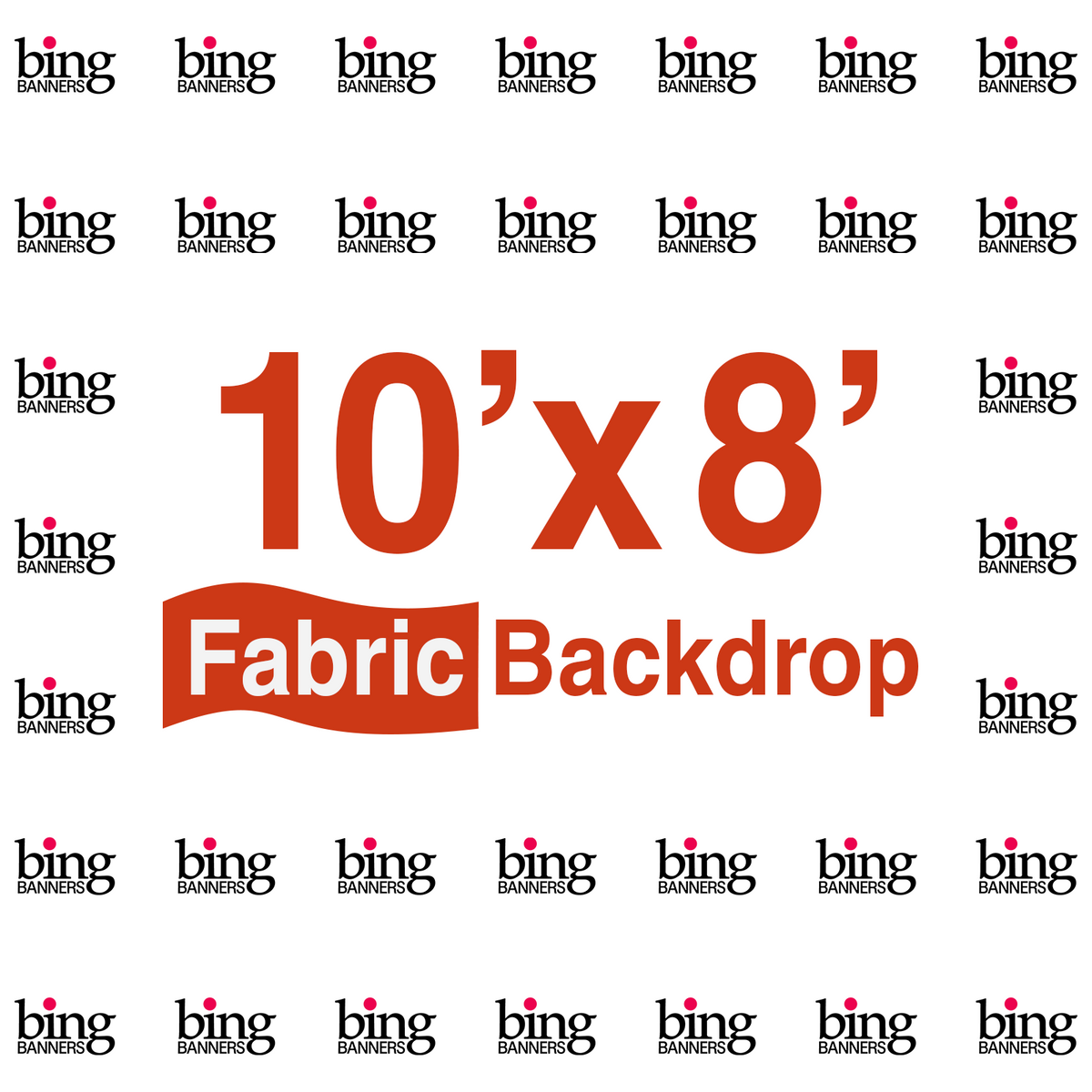 10'x8' Fabric Step & Repeat Banner Only