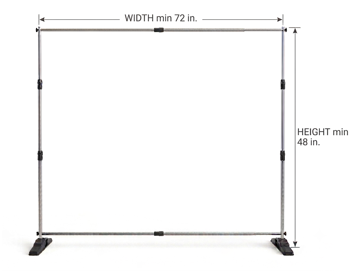 10'x8' Telescopic Adjustable Stand 3