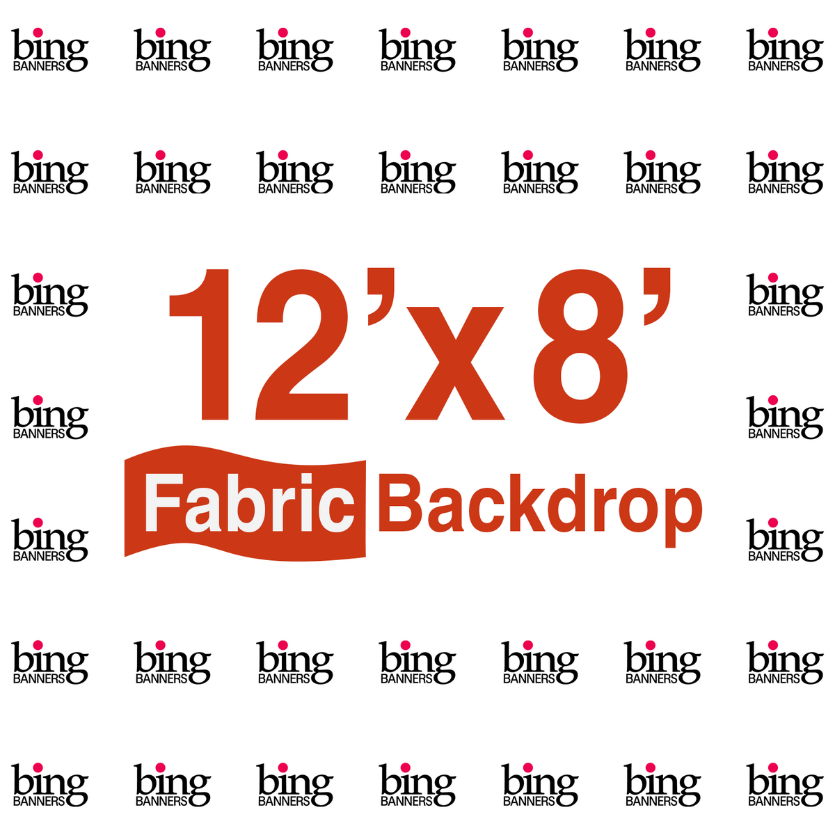 12'x8' Fabric Step & Repeat Banner Only