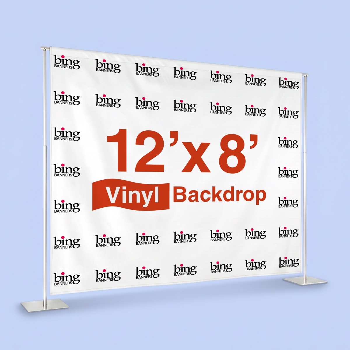 12' x 8' Step and Repeat Banner with Stand 1