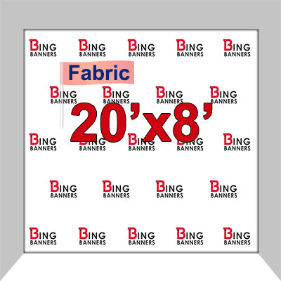 20'x8' Fabric Step & Repeat Banner Only