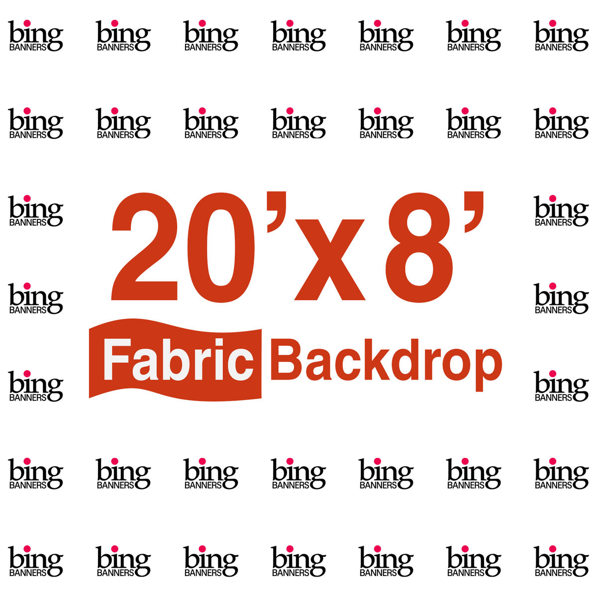 20'x8' Fabric Step & Repeat Banner Only