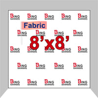 8'x8' Fabric Step & Repeat Banner Only