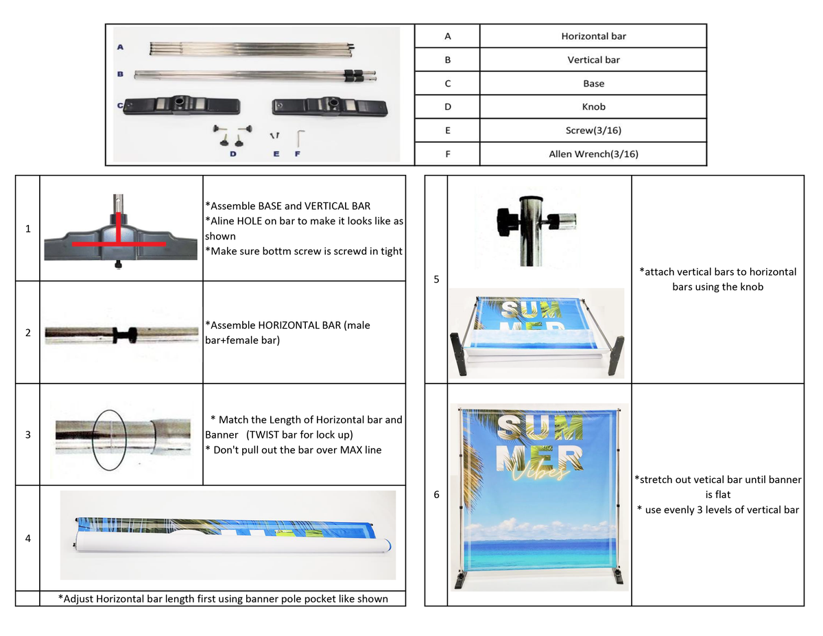 8'x8' Telescopic Adjustable Stand