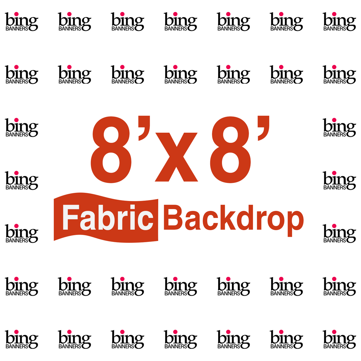 8'x8' Fabric Step & Repeat Banner Only