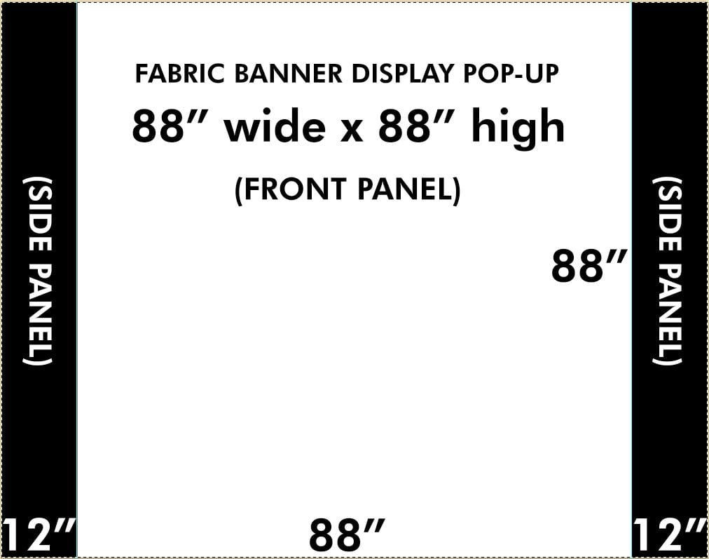 8'x8' Fabric Pop Up Display Backdrop with Stand 6